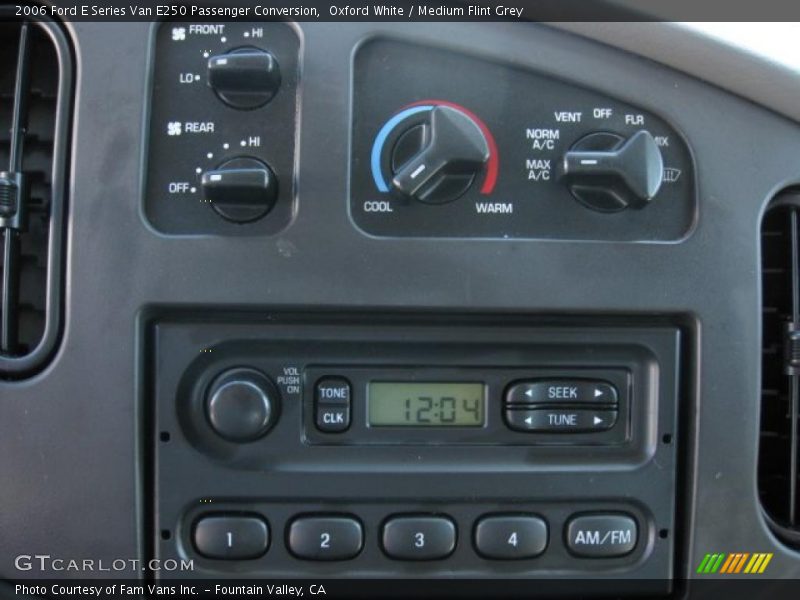 Oxford White / Medium Flint Grey 2006 Ford E Series Van E250 Passenger Conversion