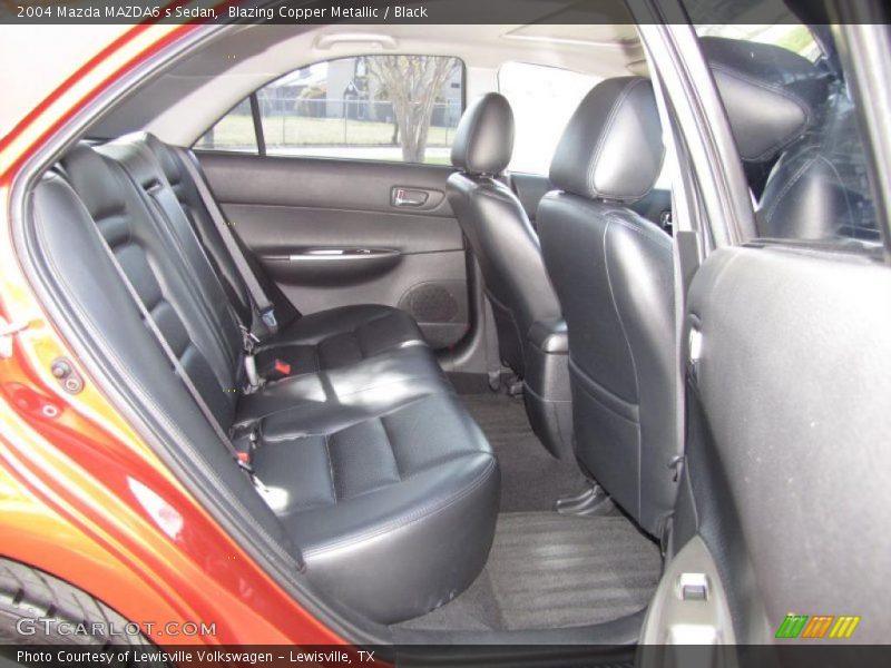 Blazing Copper Metallic / Black 2004 Mazda MAZDA6 s Sedan