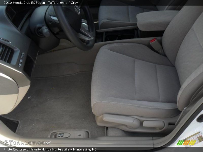 Taffeta White / Gray 2010 Honda Civic EX Sedan