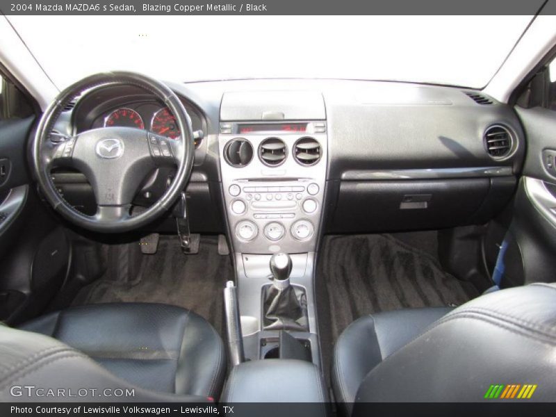 Blazing Copper Metallic / Black 2004 Mazda MAZDA6 s Sedan