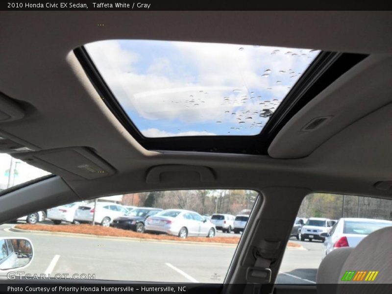 Taffeta White / Gray 2010 Honda Civic EX Sedan