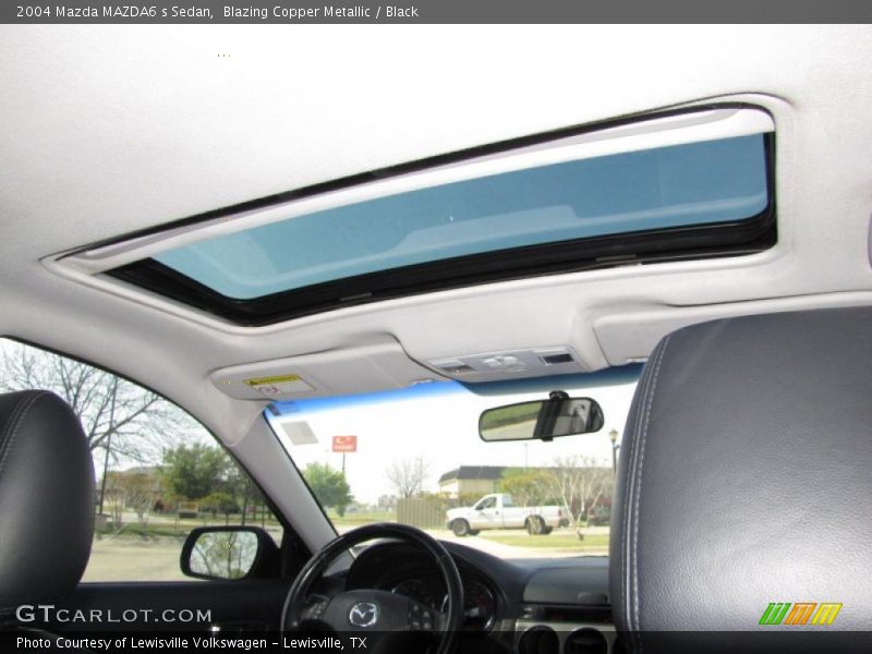 Blazing Copper Metallic / Black 2004 Mazda MAZDA6 s Sedan