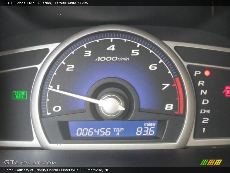 Taffeta White / Gray 2010 Honda Civic EX Sedan