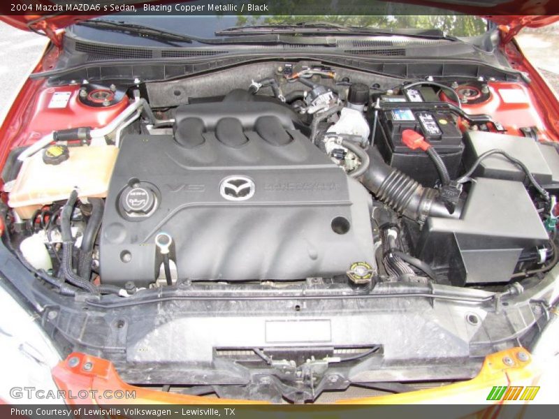 Blazing Copper Metallic / Black 2004 Mazda MAZDA6 s Sedan