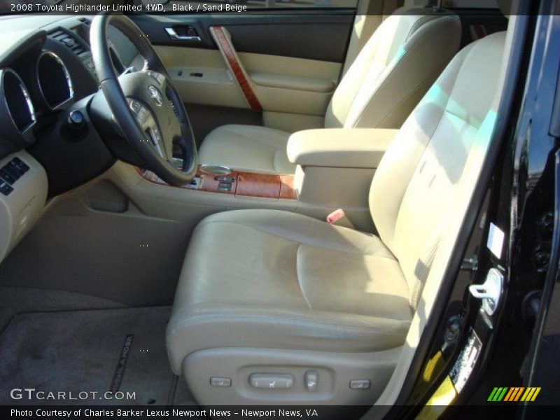 Black / Sand Beige 2008 Toyota Highlander Limited 4WD