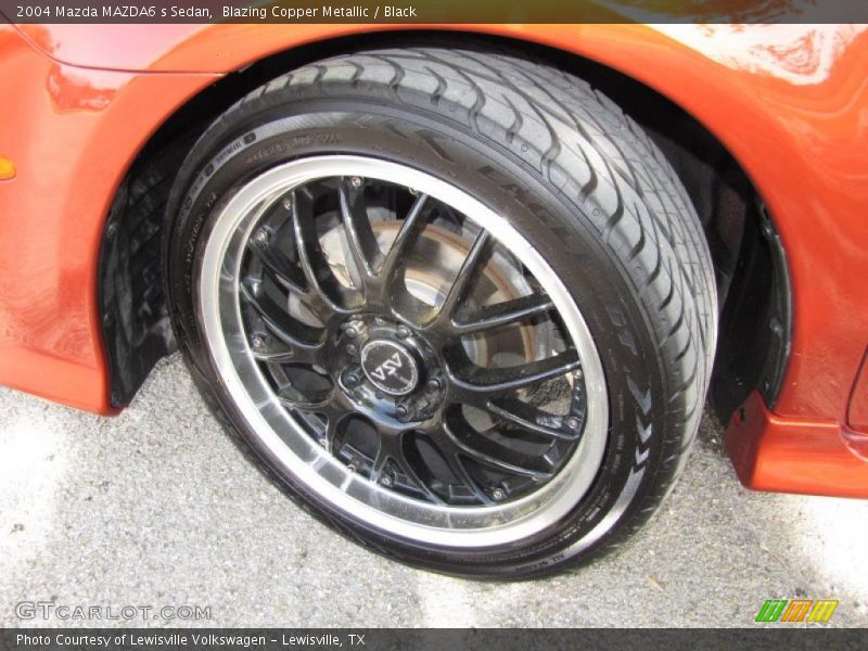 Blazing Copper Metallic / Black 2004 Mazda MAZDA6 s Sedan