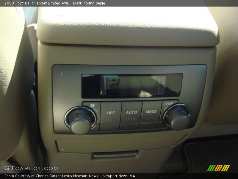 Black / Sand Beige 2008 Toyota Highlander Limited 4WD