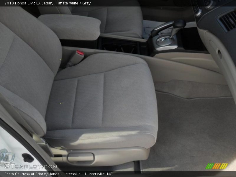Taffeta White / Gray 2010 Honda Civic EX Sedan
