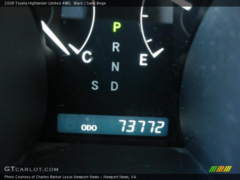 Black / Sand Beige 2008 Toyota Highlander Limited 4WD