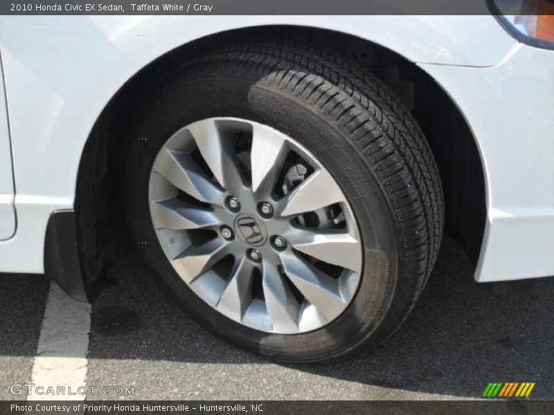 Taffeta White / Gray 2010 Honda Civic EX Sedan