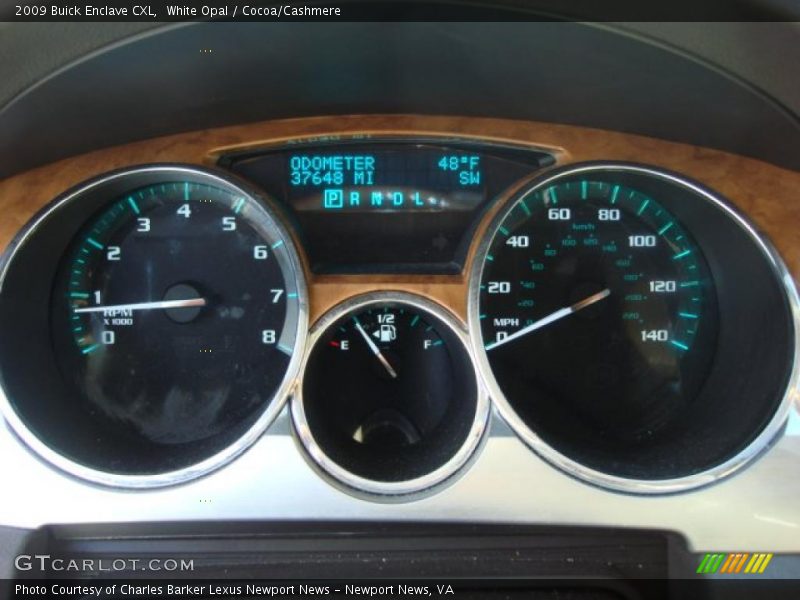 White Opal / Cocoa/Cashmere 2009 Buick Enclave CXL