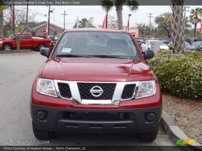 Red Brick / Steel 2011 Nissan Frontier S Crew Cab