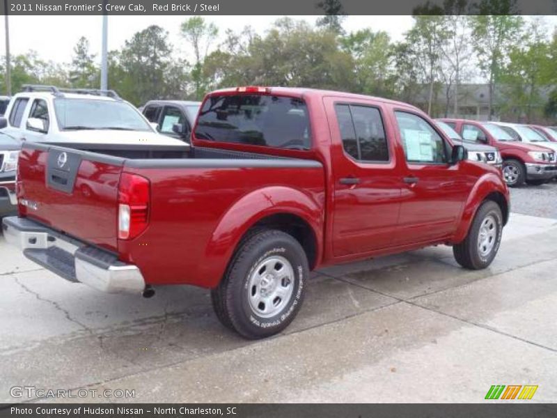 Red Brick / Steel 2011 Nissan Frontier S Crew Cab