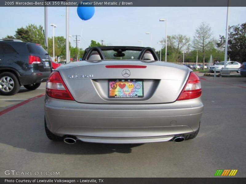 Pewter Silver Metallic / Brown 2005 Mercedes-Benz SLK 350 Roadster