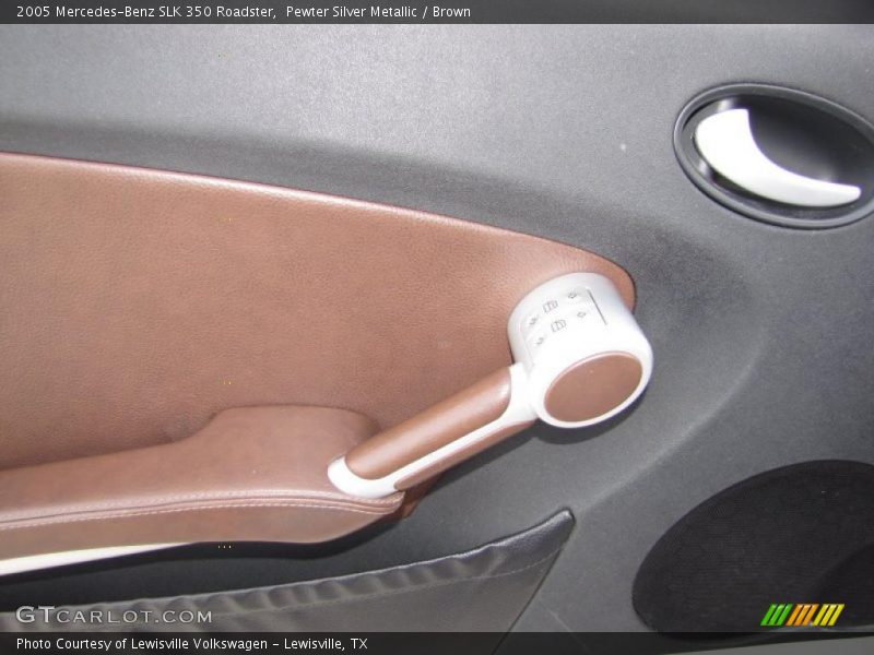 Pewter Silver Metallic / Brown 2005 Mercedes-Benz SLK 350 Roadster