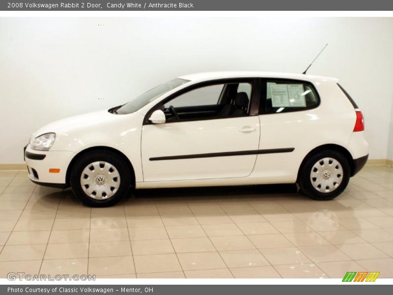 Candy White / Anthracite Black 2008 Volkswagen Rabbit 2 Door