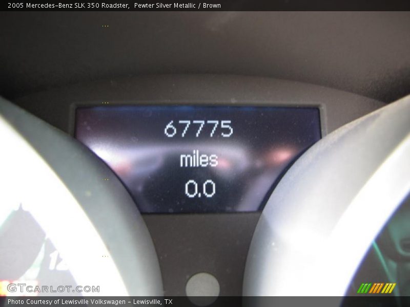 Pewter Silver Metallic / Brown 2005 Mercedes-Benz SLK 350 Roadster