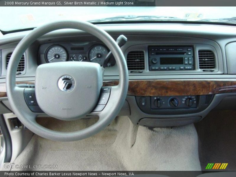 Silver Birch Metallic / Medium Light Stone 2008 Mercury Grand Marquis GS