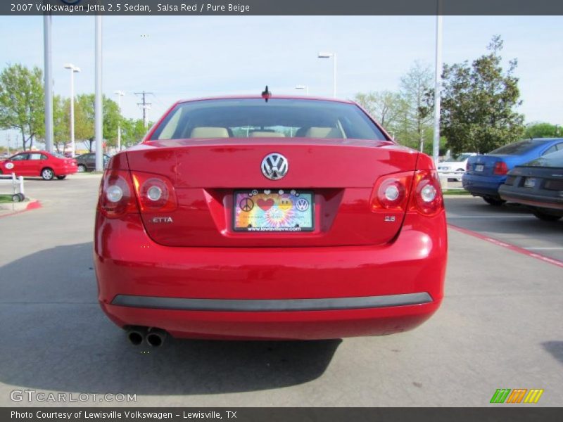 Salsa Red / Pure Beige 2007 Volkswagen Jetta 2.5 Sedan