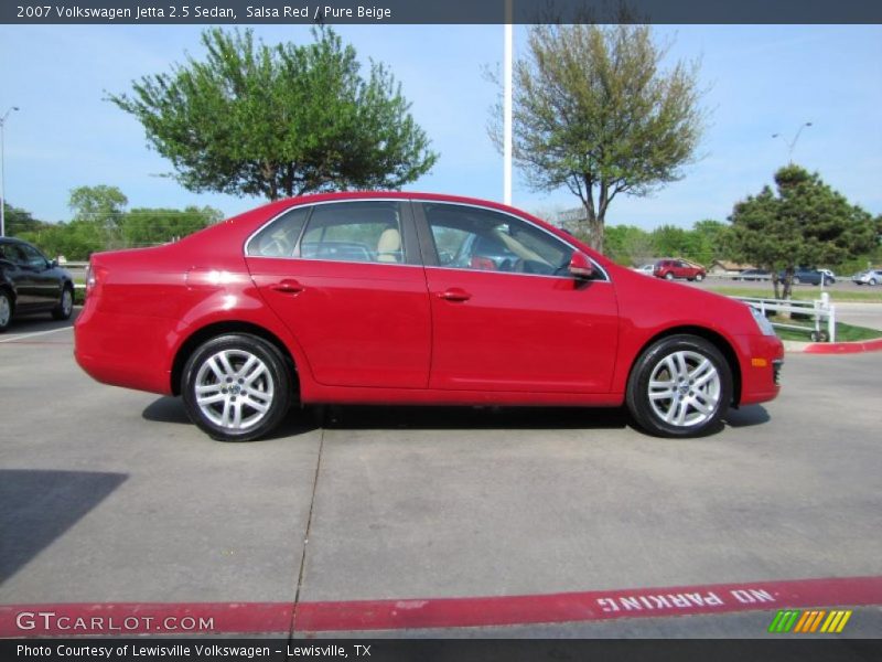 Salsa Red / Pure Beige 2007 Volkswagen Jetta 2.5 Sedan