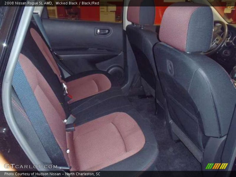 Wicked Black / Black/Red 2008 Nissan Rogue SL AWD