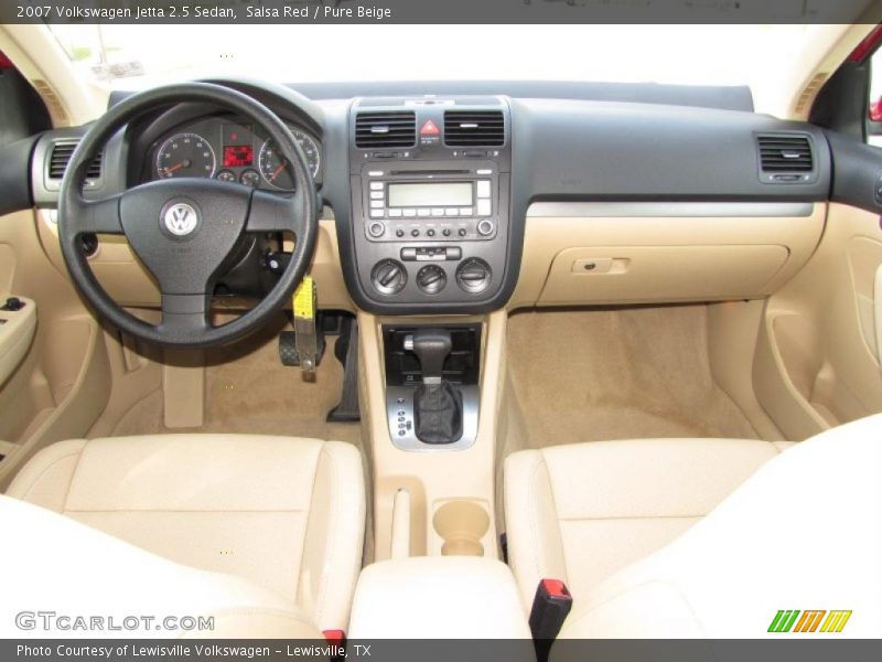 Salsa Red / Pure Beige 2007 Volkswagen Jetta 2.5 Sedan