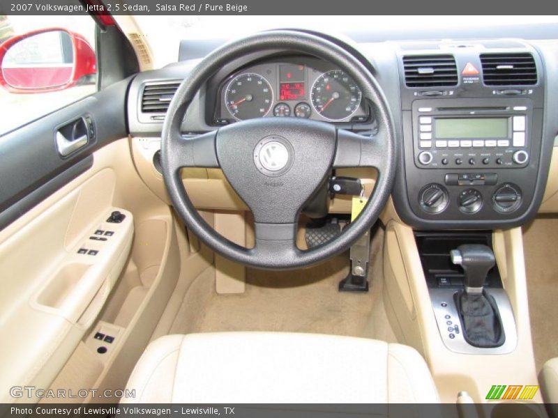 Salsa Red / Pure Beige 2007 Volkswagen Jetta 2.5 Sedan