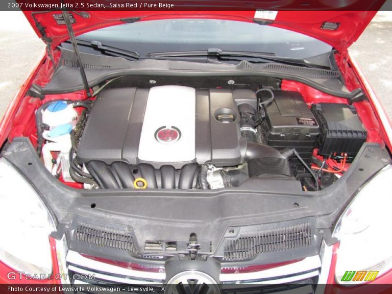 Salsa Red / Pure Beige 2007 Volkswagen Jetta 2.5 Sedan