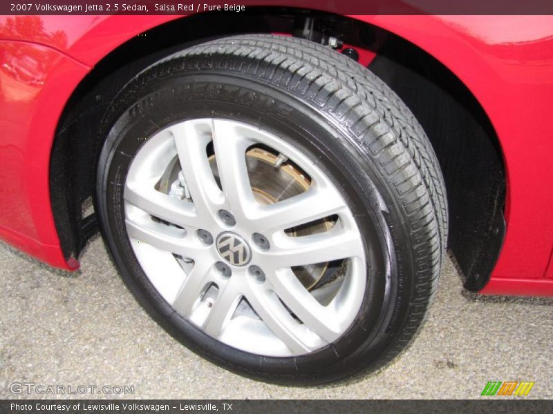 Salsa Red / Pure Beige 2007 Volkswagen Jetta 2.5 Sedan