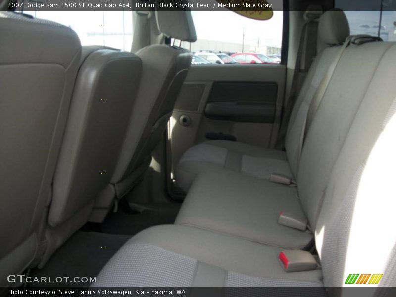 Brilliant Black Crystal Pearl / Medium Slate Gray 2007 Dodge Ram 1500 ST Quad Cab 4x4