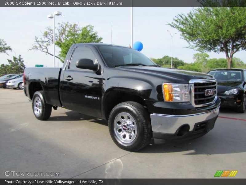 Onyx Black / Dark Titanium 2008 GMC Sierra 1500 Regular Cab