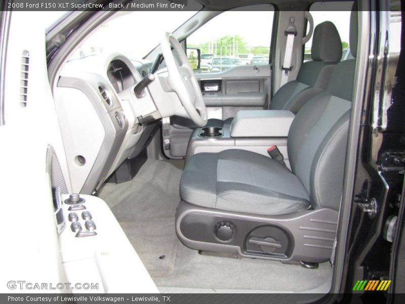  2008 F150 XLT SuperCrew Medium Flint Grey Interior