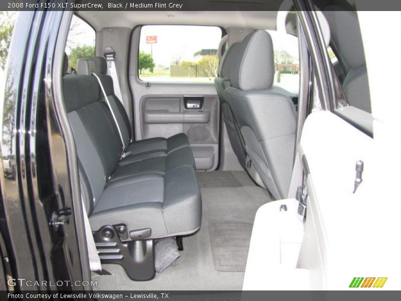 Black / Medium Flint Grey 2008 Ford F150 XLT SuperCrew