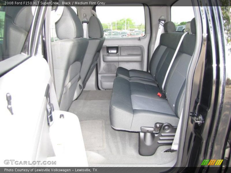 Black / Medium Flint Grey 2008 Ford F150 XLT SuperCrew