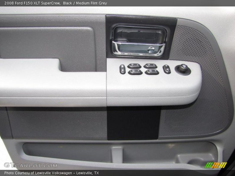 Black / Medium Flint Grey 2008 Ford F150 XLT SuperCrew
