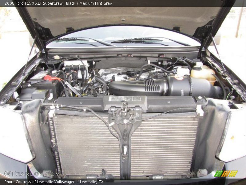 Black / Medium Flint Grey 2008 Ford F150 XLT SuperCrew
