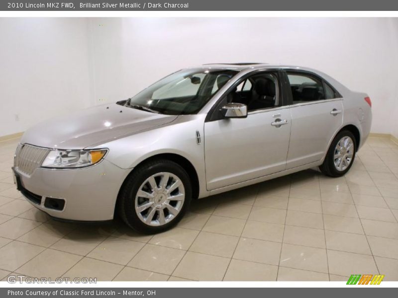 Brilliant Silver Metallic / Dark Charcoal 2010 Lincoln MKZ FWD