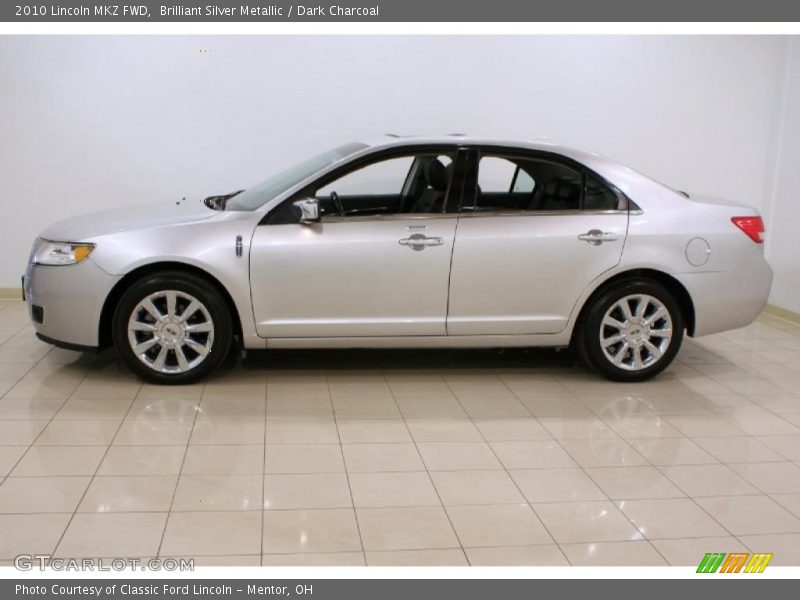 Brilliant Silver Metallic / Dark Charcoal 2010 Lincoln MKZ FWD