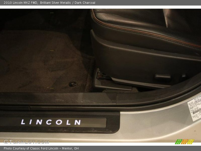 Brilliant Silver Metallic / Dark Charcoal 2010 Lincoln MKZ FWD