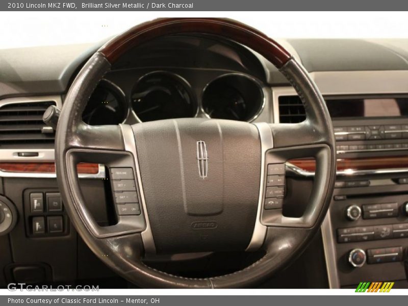 Brilliant Silver Metallic / Dark Charcoal 2010 Lincoln MKZ FWD