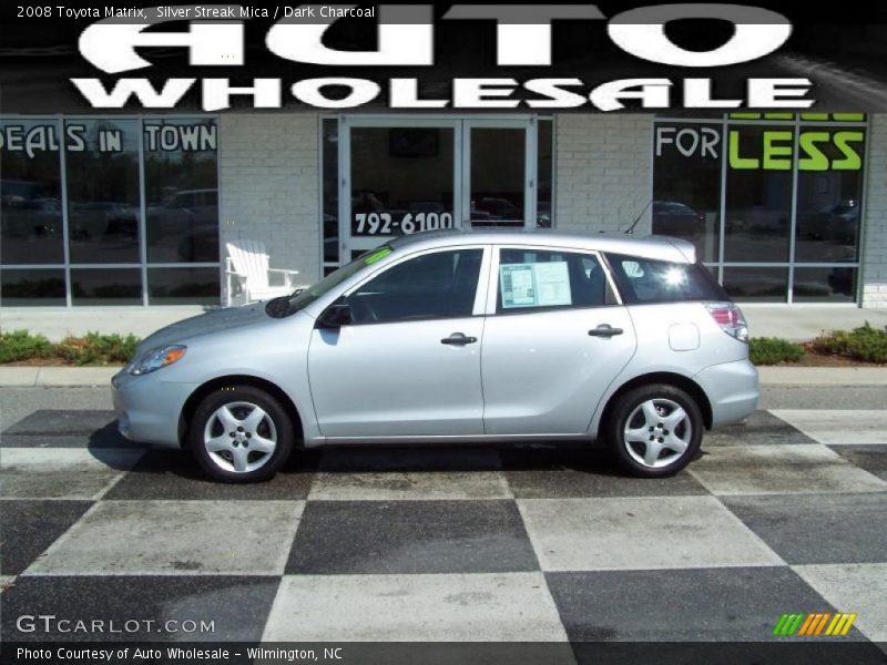 Silver Streak Mica / Dark Charcoal 2008 Toyota Matrix