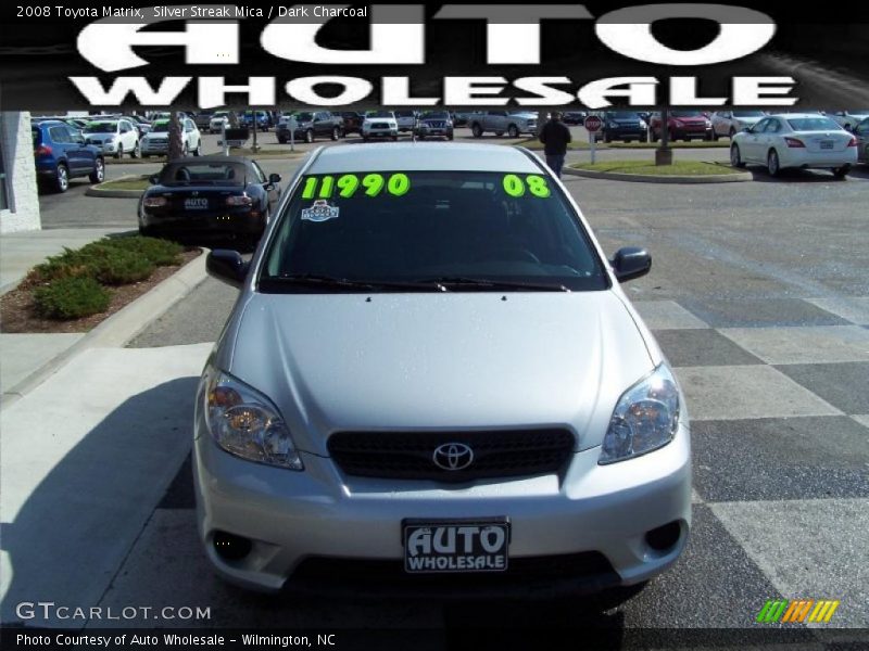 Silver Streak Mica / Dark Charcoal 2008 Toyota Matrix
