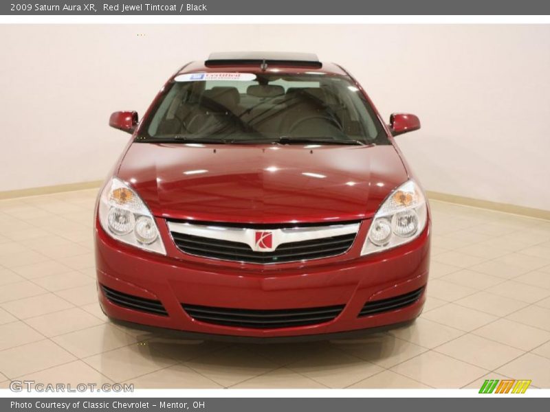 Red Jewel Tintcoat / Black 2009 Saturn Aura XR