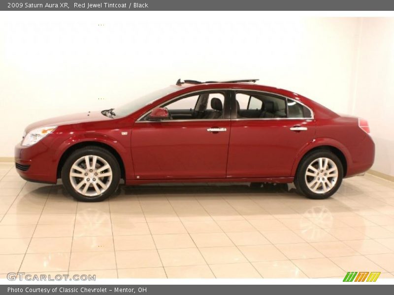 Red Jewel Tintcoat / Black 2009 Saturn Aura XR