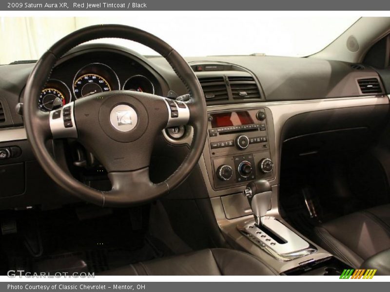 Red Jewel Tintcoat / Black 2009 Saturn Aura XR