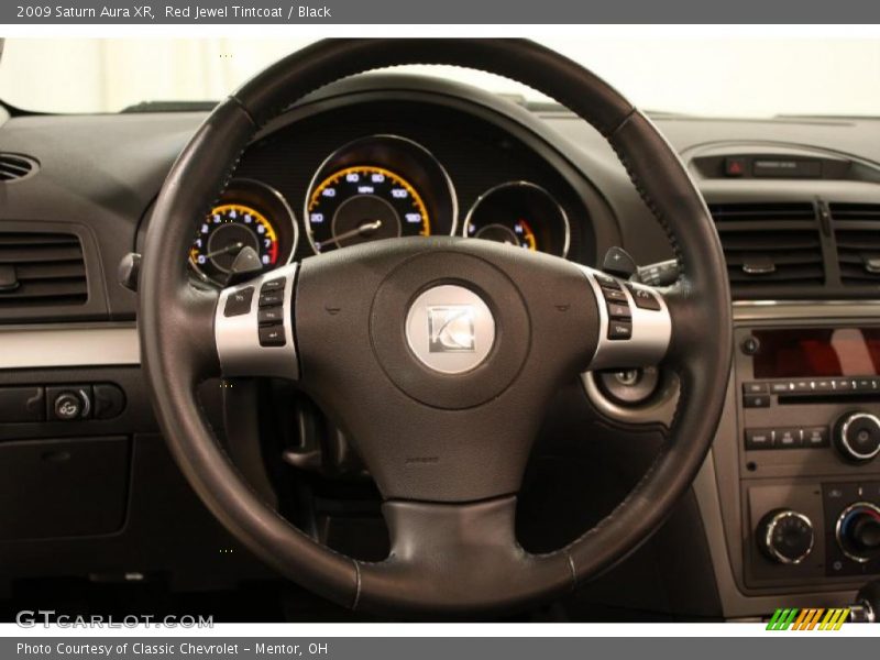 Red Jewel Tintcoat / Black 2009 Saturn Aura XR