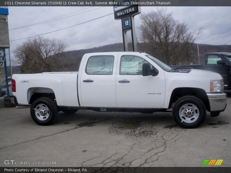 Summit White / Light Titanium/Dark Titanium 2011 Chevrolet Silverado 2500HD LS Crew Cab 4x4
