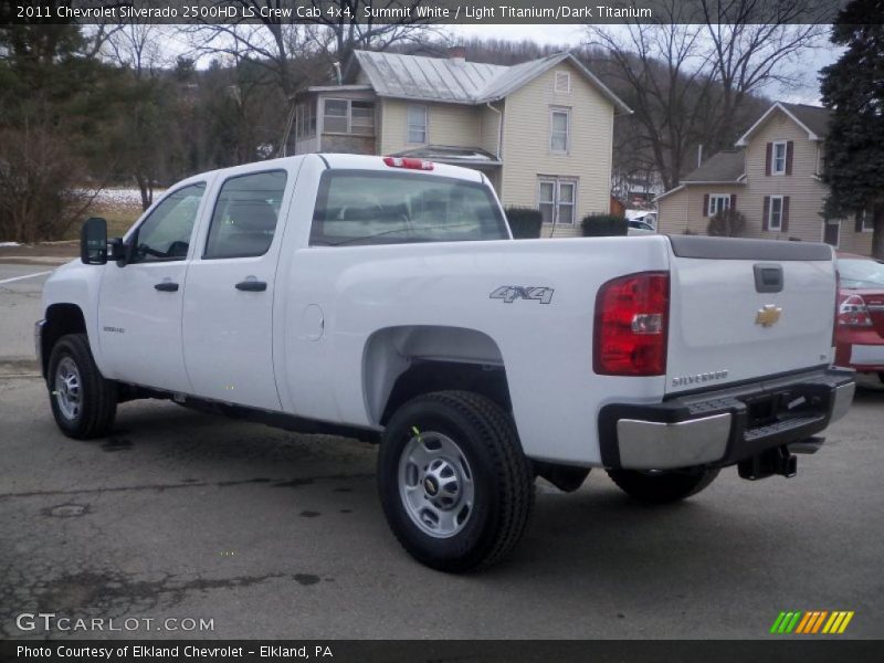 Summit White / Light Titanium/Dark Titanium 2011 Chevrolet Silverado 2500HD LS Crew Cab 4x4