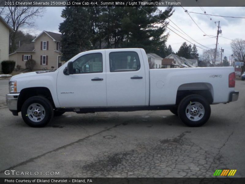 Summit White / Light Titanium/Dark Titanium 2011 Chevrolet Silverado 2500HD LS Crew Cab 4x4