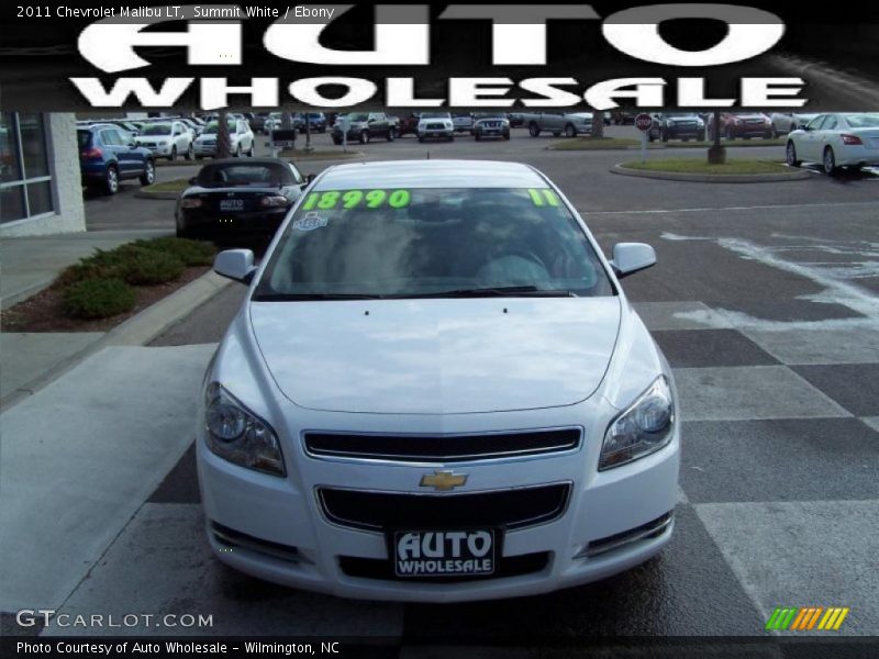 Summit White / Ebony 2011 Chevrolet Malibu LT